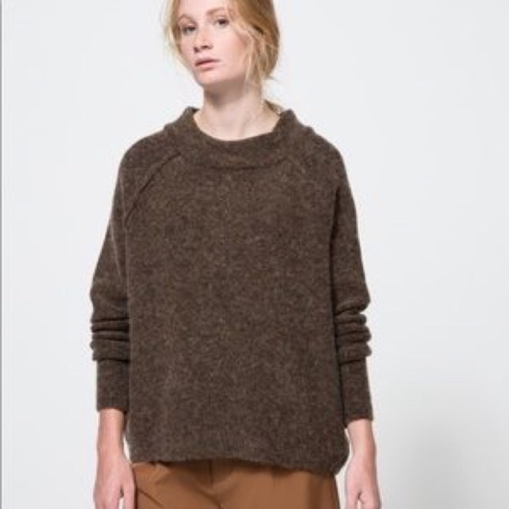 Free People Bubble Neck Crew Sweater